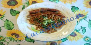 Linguine con canocchie alla diavola pasta piccante