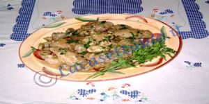 Pollo con topinambur