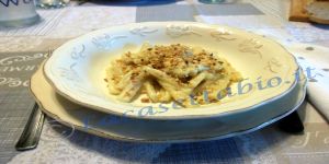 Strozzapreti alla crema di topinambur e nocciole