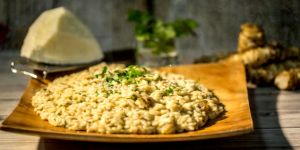 Risotto con topinambur ricetta