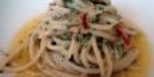 Spaghetti piccanti alla Sergio con alici e pecorino