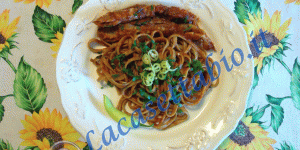 Linguine con canocchie alla diavola pasta piccante