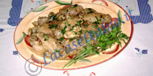 Pollo con topinambur