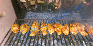 Ali di pollo alla brace in salsa piccante Pasilla